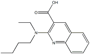 2-[butyl(ethyl)amino]quinoline-3-carboxylic acid 化学構造式