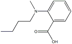 2-[butyl(methyl)amino]benzoic acid Structure
