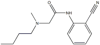 2-[butyl(methyl)amino]-N-(2-cyanophenyl)acetamide Structure