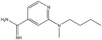 2-[butyl(methyl)amino]pyridine-4-carboximidamide,,结构式