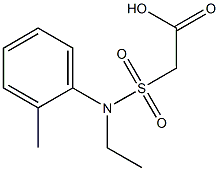 2-[ethyl(2-methylphenyl)sulfamoyl]acetic acid Structure