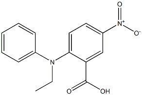 2-[ethyl(phenyl)amino]-5-nitrobenzoic acid,,结构式