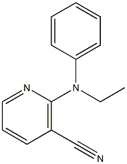 2-[ethyl(phenyl)amino]nicotinonitrile Struktur