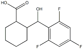 2-[hydroxy(2,4,6-trifluorophenyl)methyl]cyclohexane-1-carboxylic acid,,结构式