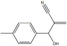 2-[hydroxy(4-methylphenyl)methyl]prop-2-enenitrile 化学構造式