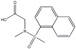 2-[N-methyl-1-(naphthalen-1-yl)acetamido]acetic acid 化学構造式