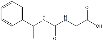 2-{[(1-phenylethyl)carbamoyl]amino}acetic acid Structure