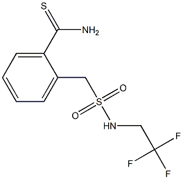 2-{[(2,2,2-trifluoroethyl)sulfamoyl]methyl}benzene-1-carbothioamide 结构式