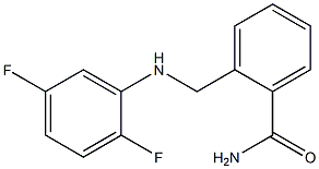 2-{[(2,5-difluorophenyl)amino]methyl}benzamide 化学構造式