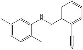 2-{[(2,5-dimethylphenyl)amino]methyl}benzonitrile 化学構造式