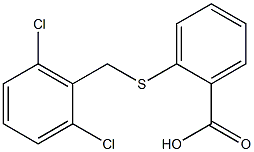 2-{[(2,6-dichlorophenyl)methyl]sulfanyl}benzoic acid Structure