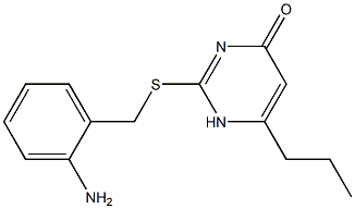 2-{[(2-aminophenyl)methyl]sulfanyl}-6-propyl-1,4-dihydropyrimidin-4-one|