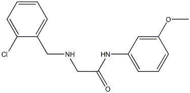 2-{[(2-chlorophenyl)methyl]amino}-N-(3-methoxyphenyl)acetamide 结构式