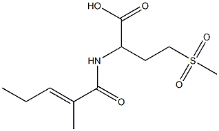  2-{[(2E)-2-methylpent-2-enoyl]amino}-4-(methylsulfonyl)butanoic acid