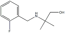 2-{[(2-fluorophenyl)methyl]amino}-2-methylpropan-1-ol Structure