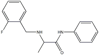 2-{[(2-fluorophenyl)methyl]amino}-N-phenylpropanamide Struktur