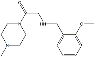 2-{[(2-methoxyphenyl)methyl]amino}-1-(4-methylpiperazin-1-yl)ethan-1-one 化学構造式
