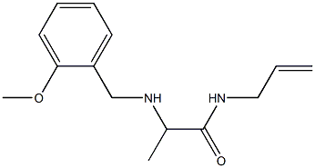 2-{[(2-methoxyphenyl)methyl]amino}-N-(prop-2-en-1-yl)propanamide Struktur