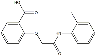 2-{[(2-methylphenyl)carbamoyl]methoxy}benzoic acid,,结构式