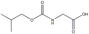 2-{[(2-methylpropoxy)carbonyl]amino}acetic acid Struktur