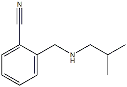 2-{[(2-methylpropyl)amino]methyl}benzonitrile 结构式