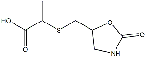 2-{[(2-oxo-1,3-oxazolidin-5-yl)methyl]sulfanyl}propanoic acid 结构式