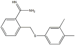 2-{[(3,4-dimethylphenyl)sulfanyl]methyl}benzene-1-carboximidamide|