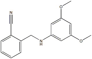 2-{[(3,5-dimethoxyphenyl)amino]methyl}benzonitrile 结构式