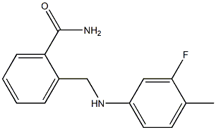 2-{[(3-fluoro-4-methylphenyl)amino]methyl}benzamide