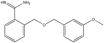 2-{[(3-methoxybenzyl)oxy]methyl}benzenecarboximidamide,,结构式