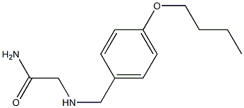 2-{[(4-butoxyphenyl)methyl]amino}acetamide,,结构式