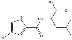 2-{[(4-chloro-1H-pyrrol-2-yl)carbonyl]amino}-4-methylpentanoic acid Structure