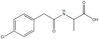 2-{[(4-chlorophenyl)acetyl]amino}propanoic acid Structure