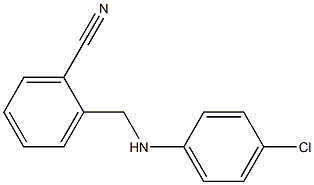 2-{[(4-chlorophenyl)amino]methyl}benzonitrile 结构式