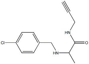 2-{[(4-chlorophenyl)methyl]amino}-N-(prop-2-yn-1-yl)propanamide Structure