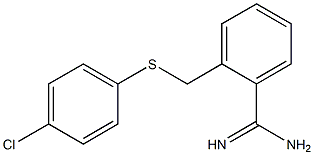 2-{[(4-chlorophenyl)sulfanyl]methyl}benzene-1-carboximidamide