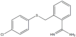 2-{[(4-chlorophenyl)sulfanyl]methyl}benzene-1-carboximidamide|