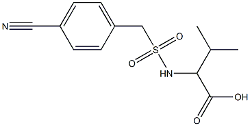  2-{[(4-cyanophenyl)methane]sulfonamido}-3-methylbutanoic acid