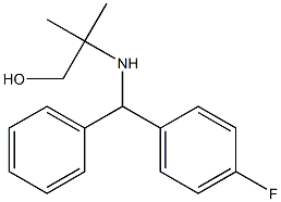 2-{[(4-fluorophenyl)(phenyl)methyl]amino}-2-methylpropan-1-ol Structure