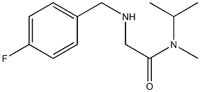 2-{[(4-fluorophenyl)methyl]amino}-N-methyl-N-(propan-2-yl)acetamide Struktur