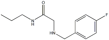 2-{[(4-fluorophenyl)methyl]amino}-N-propylacetamide Struktur