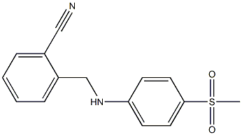 2-{[(4-methanesulfonylphenyl)amino]methyl}benzonitrile,,结构式