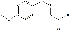 2-{[(4-methoxyphenyl)methyl]sulfanyl}acetic acid Structure