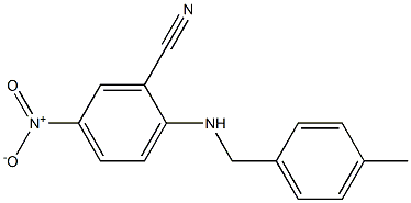 2-{[(4-methylphenyl)methyl]amino}-5-nitrobenzonitrile 结构式