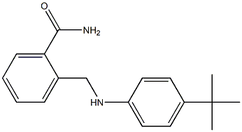 2-{[(4-tert-butylphenyl)amino]methyl}benzamide Structure