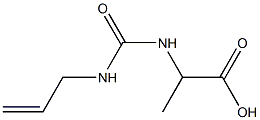 2-{[(allylamino)carbonyl]amino}propanoic acid Structure