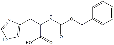 2-{[(benzyloxy)carbonyl]amino}-3-(1H-imidazol-4-yl)propanoic acid Struktur