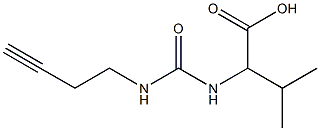 2-{[(but-3-ynylamino)carbonyl]amino}-3-methylbutanoic acid Structure