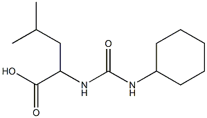 2-{[(cyclohexylamino)carbonyl]amino}-4-methylpentanoic acid Structure