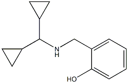 2-{[(dicyclopropylmethyl)amino]methyl}phenol 结构式